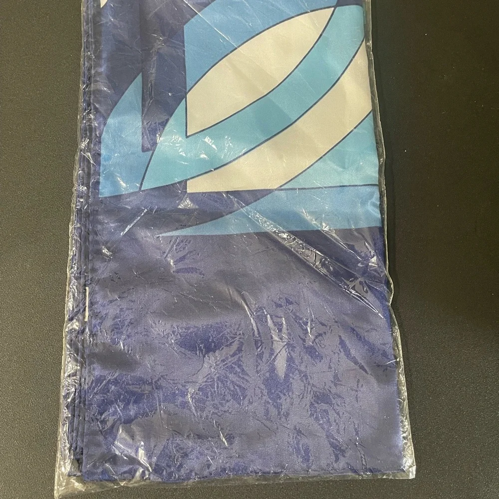 Christian Dior Blue Geometric Scarf